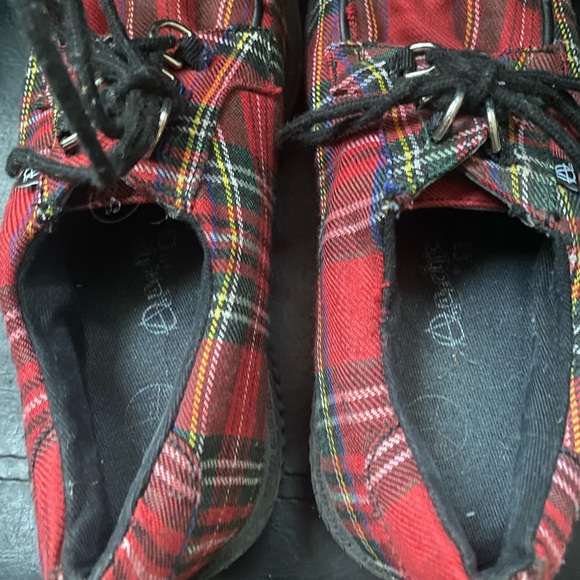 TUK  Red Tartan Anarchic Creeper - Picture 5 of 7